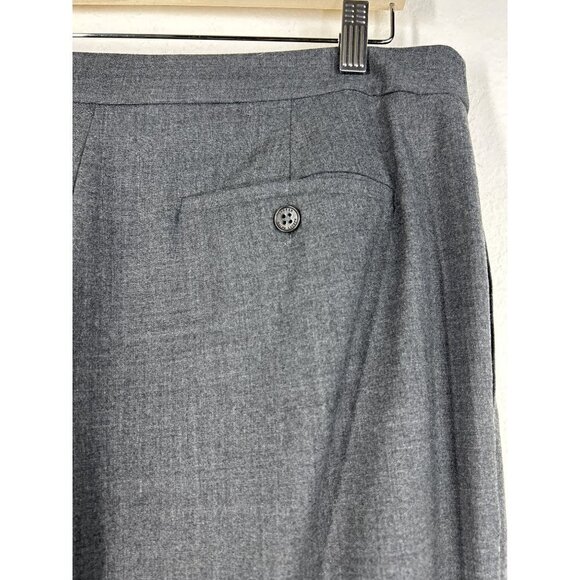 Lauren Ralph Lauren Grey Wool Blend Wide Leg Pants Size 12 NWT - Picture 4 of 7